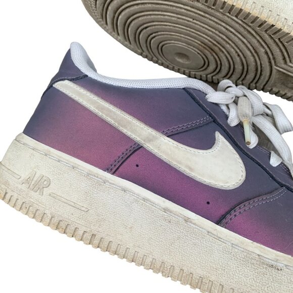 Rare 2016 Nike Air Force 1 Low LV8 'Iridescent Still Blue' Size 7 - Picture 7 of 9